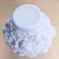 Vintage Imperial Matte Blue Milk Glass Floral Vase