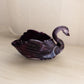Vintage Imperial Medium Purple Slag Glass Swan Dish