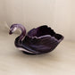 Vintage Imperial Medium Purple Slag Glass Swan Dish