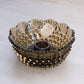 Vintage Imperial Scalloped Brown Glass Hobnail Taper Candleholder