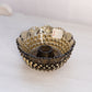 Vintage Imperial Scalloped Brown Glass Hobnail Taper Candleholder