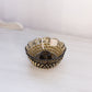 Vintage Imperial Scalloped Brown Glass Hobnail Taper Candleholder