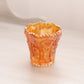 Vintage Imperial Small Orange Marigold Carnival Glass Toothpick Holder