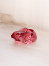 Vintage Indiana Glass Dark Pink Glass Bunny Rabbit Votive Candleholder