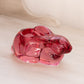 Vintage Indiana Glass Dark Pink Glass Bunny Rabbit Votive Candleholder