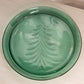 Vintage Indiana Glass Large Green Christmas Tree Platter Plate