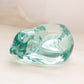 Vintage Indiana Glass Light Teal Glass Kitty Cat Votive Candleholder