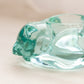 Vintage Indiana Glass Light Teal Glass Kitty Cat Votive Candleholder