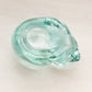 Vintage Indiana Glass Light Teal Glass Kitty Cat Votive Candleholder