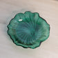 Vintage Indiana Glass Lily Pons Teal Green Glass Lily Pad Dish