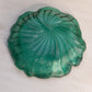 Vintage Indiana Glass Lily Pons Teal Green Glass Lily Pad Dish