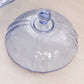 Vintage Indiana Glass Recollection Blue Glass Butter Cheese Dish