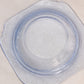 Vintage Indiana Glass Recollection Blue Glass Butter Cheese Dish