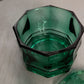 Vintage Indiana Octagonal Dark Green Glass Lidded Dish
