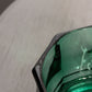 Vintage Indiana Octagonal Dark Green Glass Lidded Dish