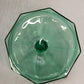 Vintage Indiana Octagonal Dark Green Glass Lidded Dish