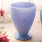 Vintage Jeannette Glass Delphite Blue Footed Tumblers (Set of 2)
