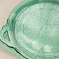 Vintage Jeannette Glass Doric and Pansy Tray