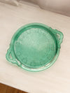 Vintage Jeannette Glass Doric and Pansy Tray