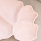 Vintage Jeannette Glass Large Shell Pink Milk Glass Divided Tray