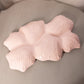 Vintage Jeannette Glass Large Shell Pink Milk Glass Divided Tray