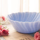 Vintage Jeannette Glass Large Swirl Delphite Blue Bowl