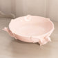 Vintage Jeannette Glass Light Pink Milk Glass Pheasant Bird Bowl