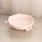 Vintage Jeannette Glass Light Pink Milk Glass Pheasant Bird Bowl