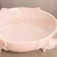Vintage Jeannette Glass Light Pink Milk Glass Pheasant Bird Bowl