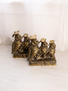 Vintage Jennings Brothers Brass Scholarly Owls Bookends