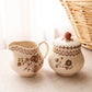 Vintage Johnson Brothers Jamestown Brown Creamer & Sugar Set