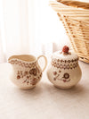 Vintage Johnson Brothers Jamestown Brown Creamer & Sugar Set