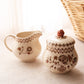 Vintage Johnson Brothers Jamestown Brown Creamer & Sugar Set