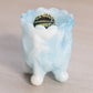 Vintage Kanawha Blue and White Slag Glass Strawberry Toothpick Holder