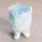 Vintage Kanawha Blue and White Slag Glass Strawberry Toothpick Holder