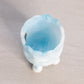 Vintage Kanawha Blue and White Slag Glass Strawberry Toothpick Holder