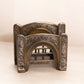 Vintage Kronheimer Oldenbusch Dark Brass Letter Holder with Floral Designs