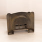 Vintage Kronheimer Oldenbusch Dark Brass Letter Holder with Floral Designs