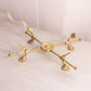 Vintage Large Brass Adjustable Bowl or Plate Stand with Fancy Designs