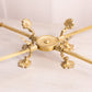 Vintage Large Brass Adjustable Bowl or Plate Stand with Fancy Designs