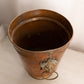 Vintage Large Brass and Copper Lion Head Handle Bucket