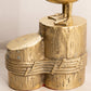 Vintage Large Brass Bird on Post Figurine