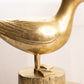 Vintage Large Brass Bird on Post Figurine