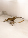 Vintage Large Brass Crawdad/Crayfish Figurine