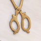 Vintage Large Brass Fire Tongs