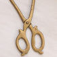 Vintage Large Brass Fire Tongs