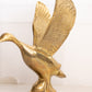 Vintage Large Brass Goose with Wings Open Figurine