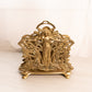 Vintage Large Brass Letter Holder with Lady Design
