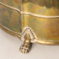 Vintage Large Brass Oval Planter with Lion Head Details