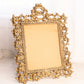 Vintage Large Brass Standing Frame with Ornate Designs
